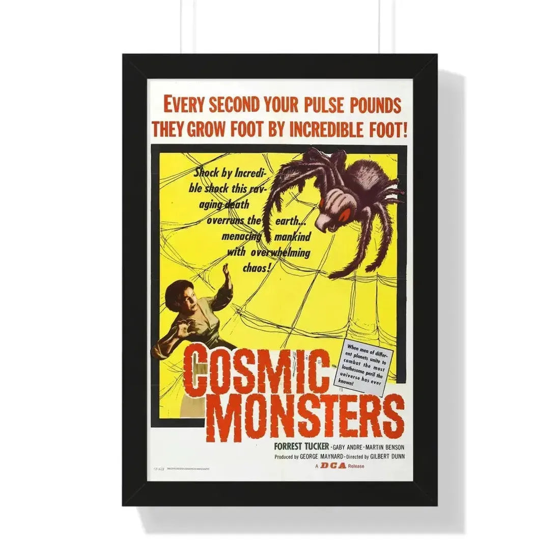 COSMIC MONSTERS 1958 - Framed Movie Poster - The Sticker Space