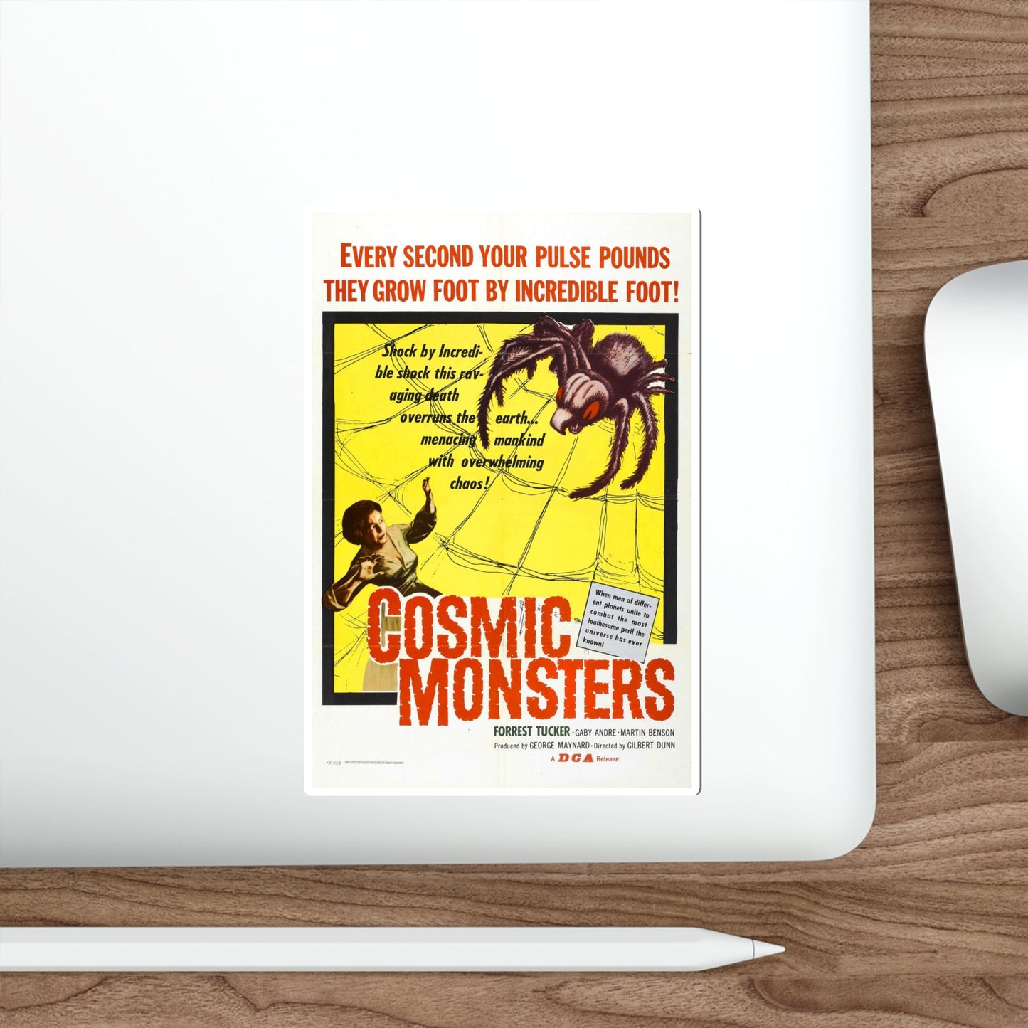 COSMIC MONSTERS 1958 Movie Poster STICKER Vinyl Die-Cut Decal-The Sticker Space