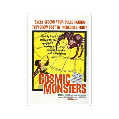 COSMIC MONSTERS 1958 Movie Poster - STICKER Vinyl Kiss-Cut Decal 2 Inch White - The Sticker Space