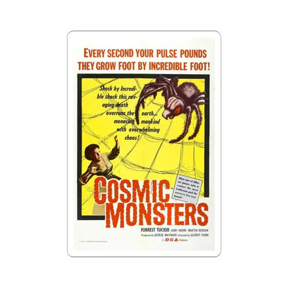 COSMIC MONSTERS 1958 Movie Poster - STICKER Vinyl Kiss-Cut Decal 6 Inch White - The Sticker Space