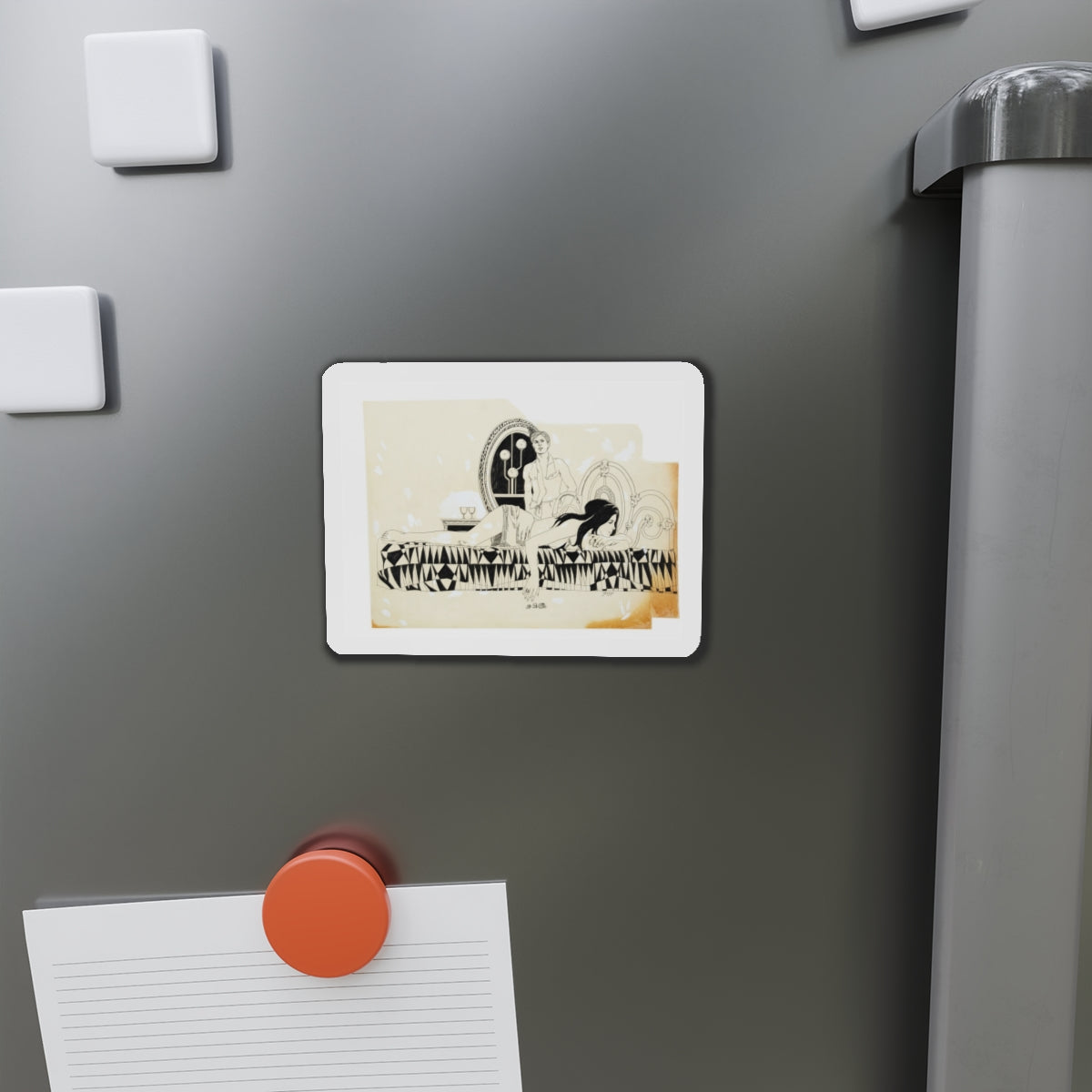 Cosmopolitan Illustration (2) (Magazine Illustration) Refrigerator Magnet-The Sticker Space