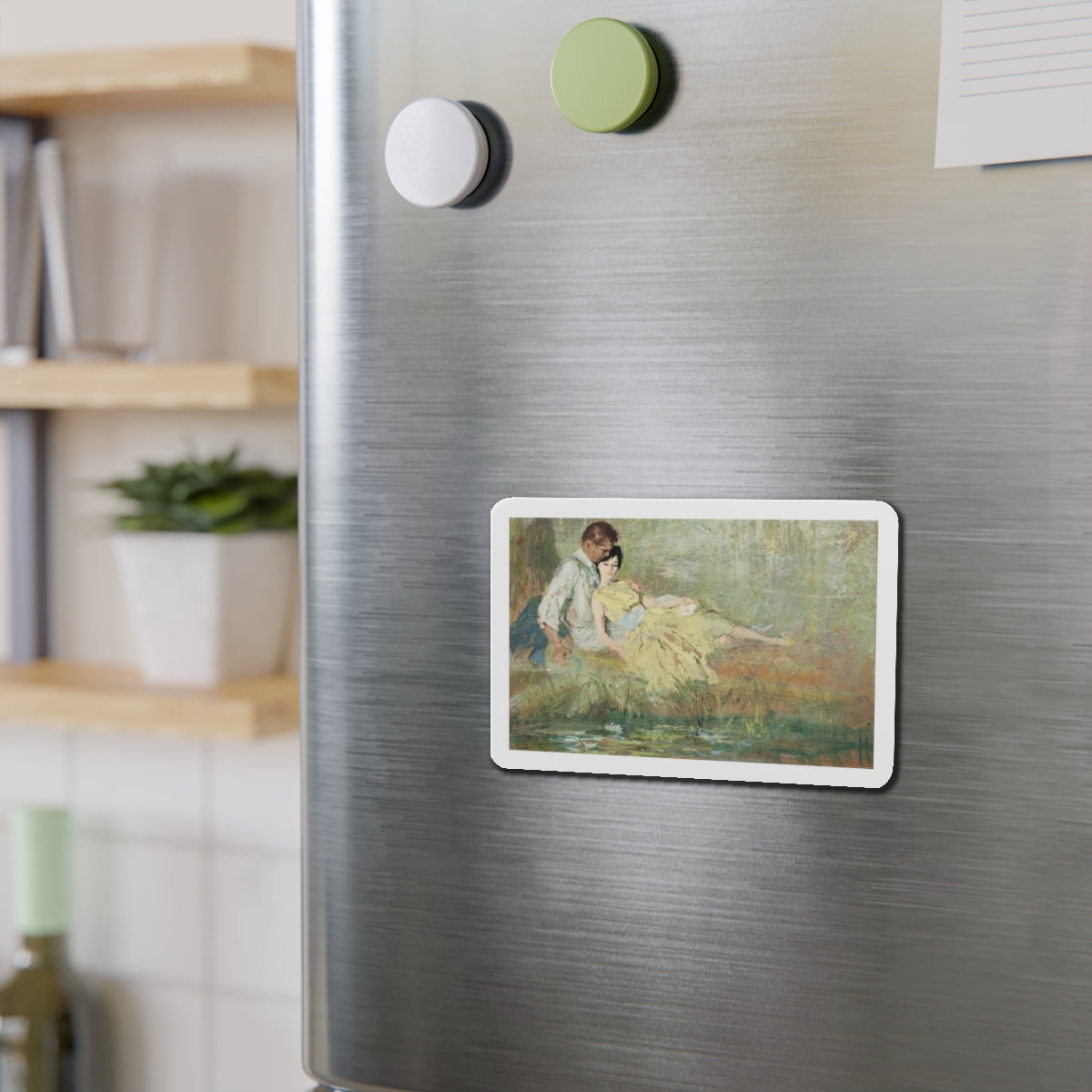 Cosmopolitan magazine illustration (Magazine Illustration) Refrigerator Magnet-The Sticker Space