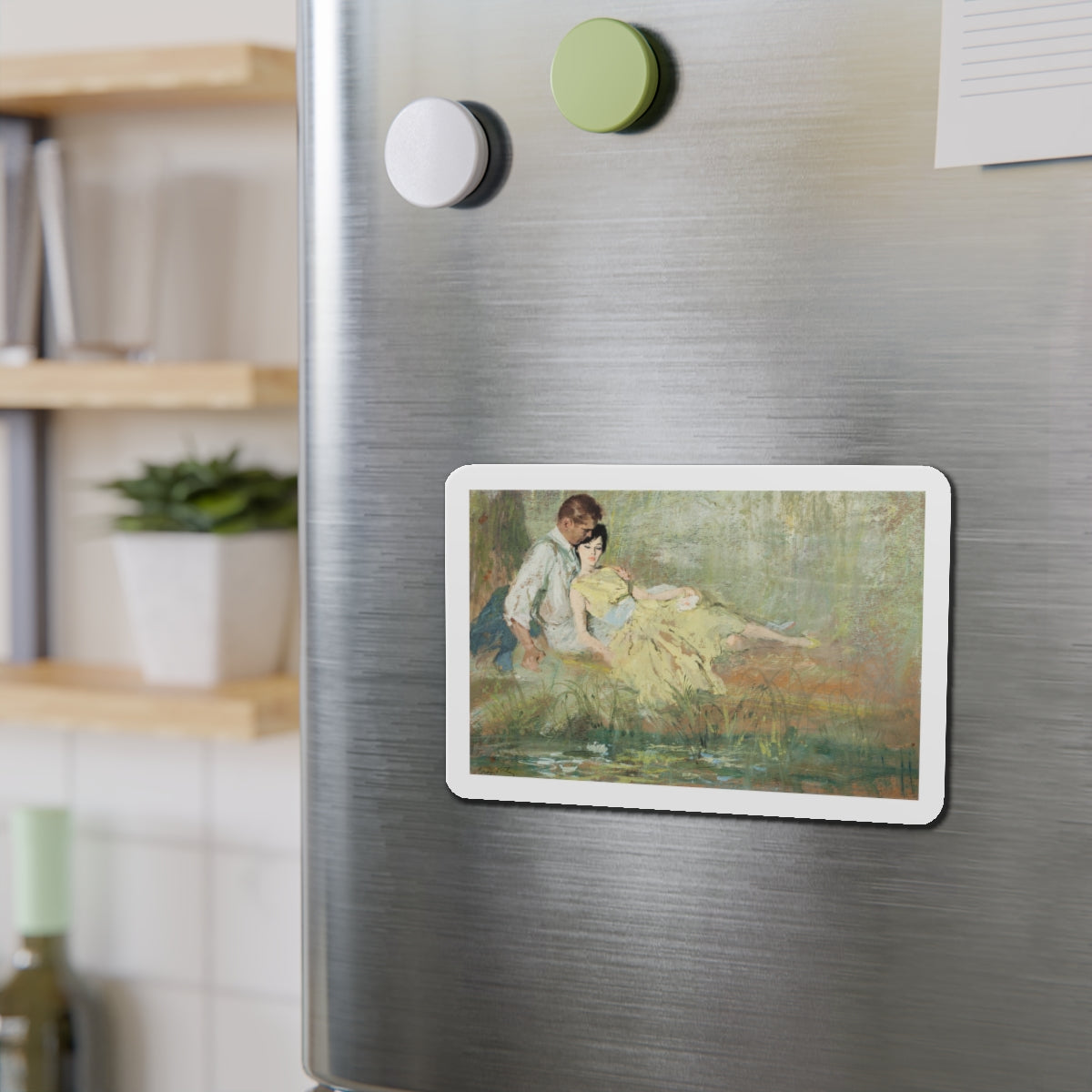 Cosmopolitan magazine illustration (Magazine Illustration) Refrigerator Magnet-The Sticker Space