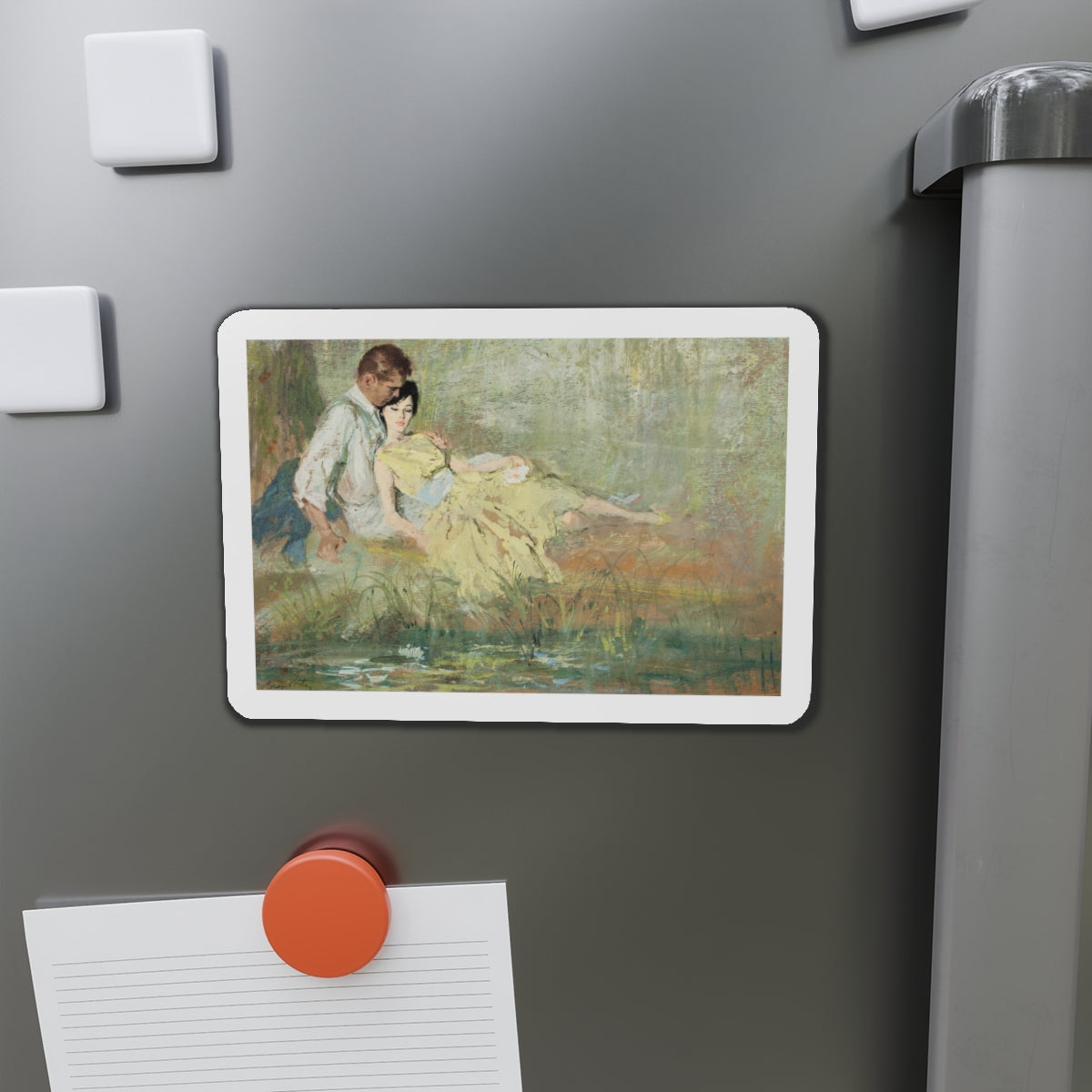 Cosmopolitan magazine illustration (Magazine Illustration) Refrigerator Magnet-The Sticker Space