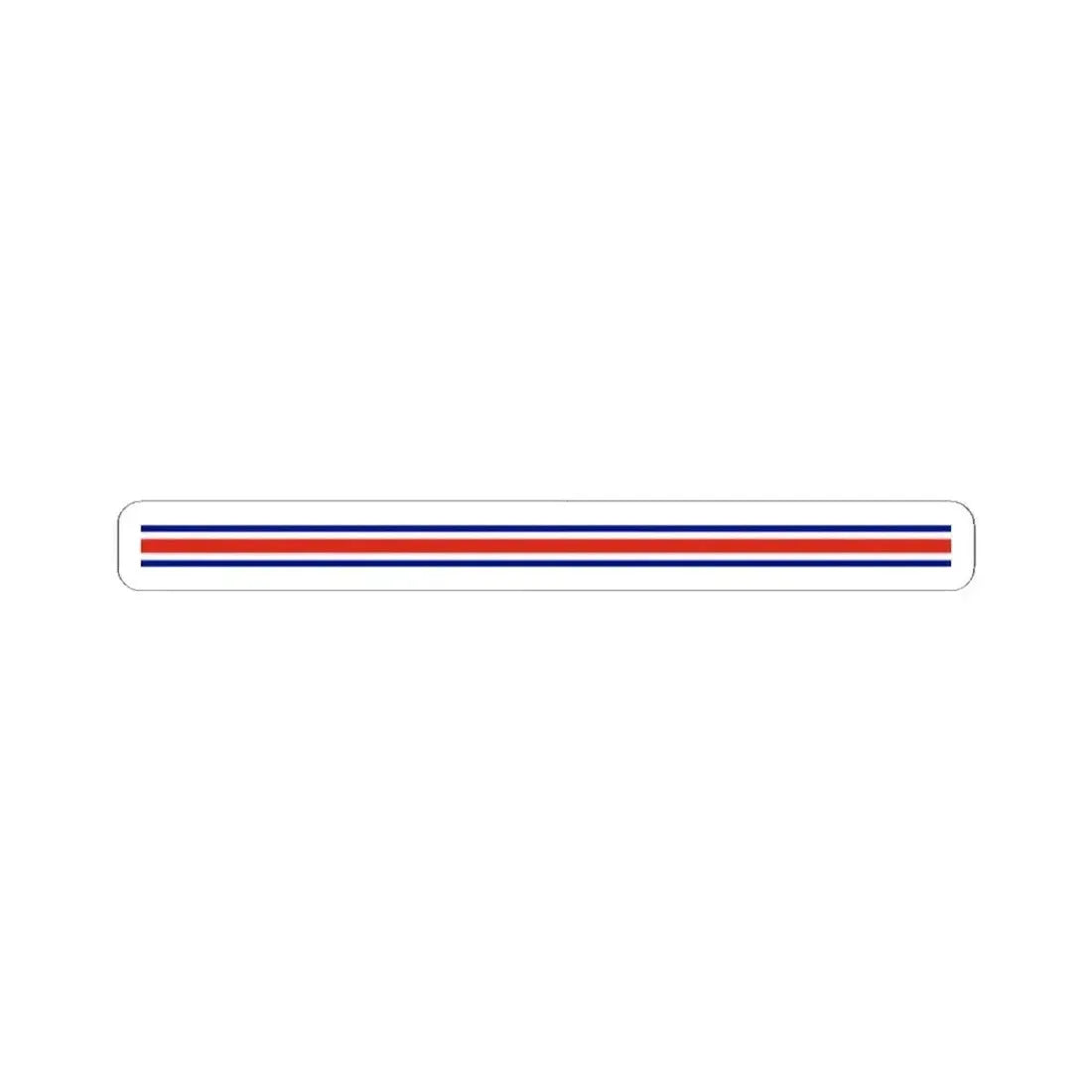 Costa Rica flag bar (Costa Rica) STICKER Vinyl Kiss-Cut Decal 2 Inch White - The Sticker Space
