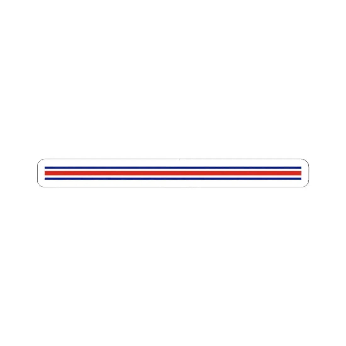 Costa Rica flag bar (Costa Rica) STICKER Vinyl Kiss-Cut Decal 3 Inch White - The Sticker Space