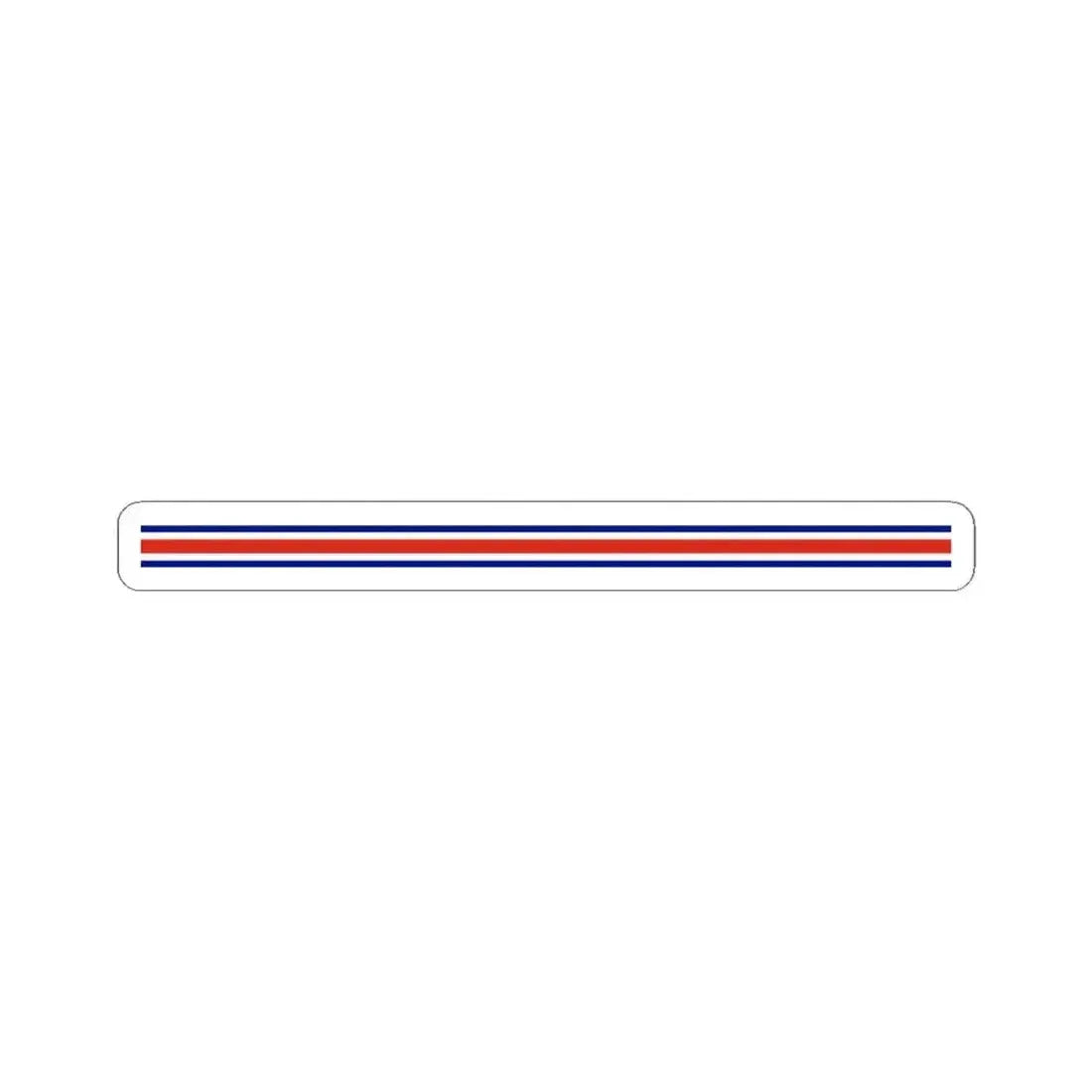 Costa Rica flag bar (Costa Rica) STICKER Vinyl Kiss-Cut Decal 4 Inch White - The Sticker Space