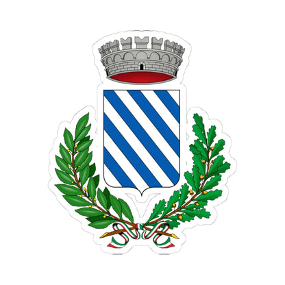 Costigliole dAsti-Stemma (Italy) (Coat of Arms) STICKER Vinyl Kiss-Cut Decal 4 Inch White - The Sticker Space