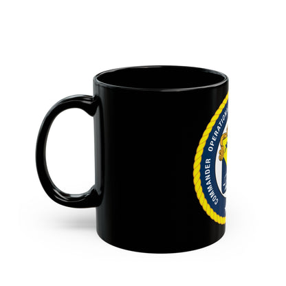 COTEF 2 Star Commander Operational Test and Evaluation Force (U.S. Navy) Black Coffee Mug-The Sticker Space