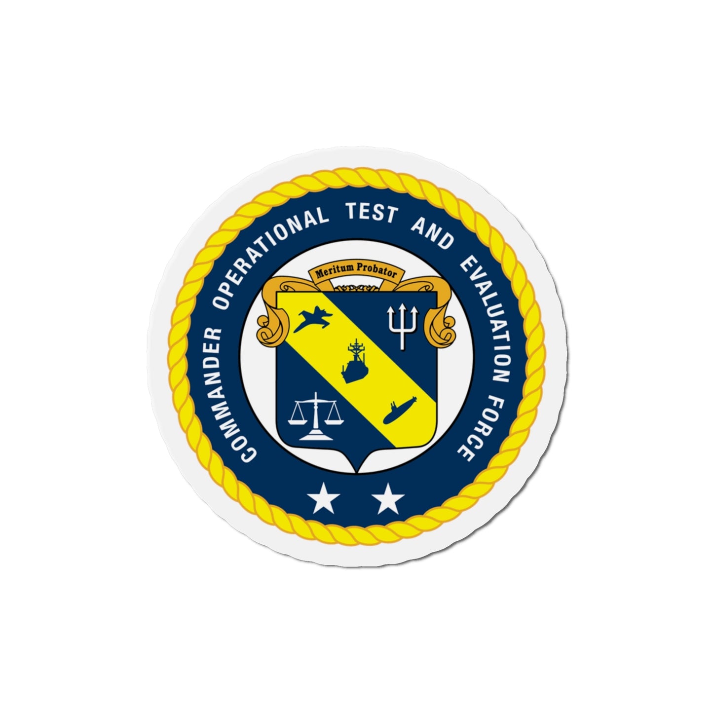 COTEF 2 Star Commander Operational Test and Evaluation Force (U.S. Navy) Die-Cut Magnet-6 × 6"-The Sticker Space