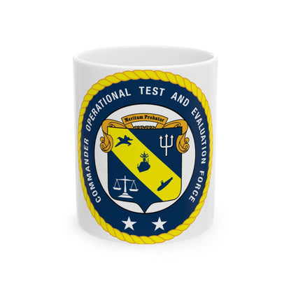 COTEF 2 Star Commander Operational Test and Evaluation Force (U.S. Navy) White Coffee Mug-11oz-The Sticker Space