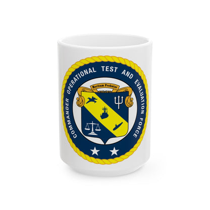 COTEF 2 Star Commander Operational Test and Evaluation Force (U.S. Navy) White Coffee Mug-15oz-The Sticker Space