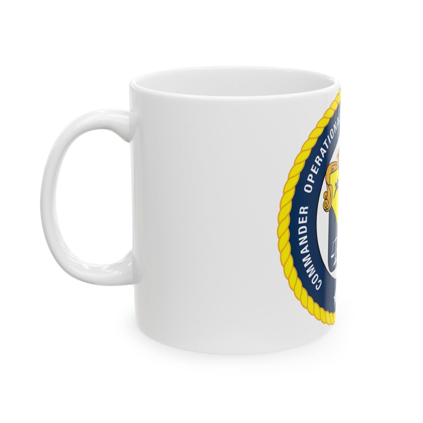 COTEF 2 Star Commander Operational Test and Evaluation Force (U.S. Navy) White Coffee Mug-The Sticker Space