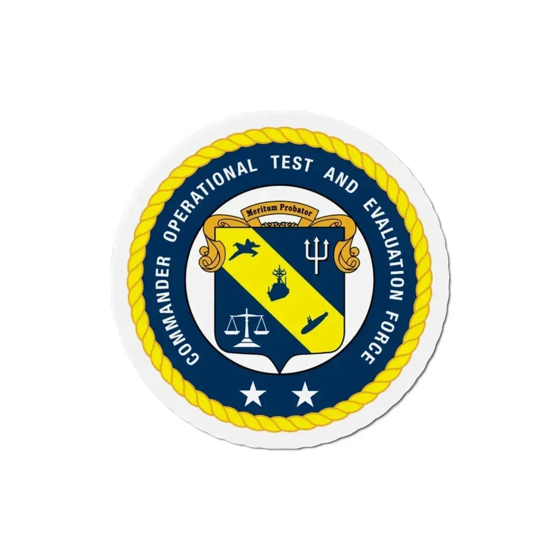 COTEF 2 Star Commander Operational Test and Evaluation Force (U.S. Navy) Refrigerator Magnet - The Sticker Space