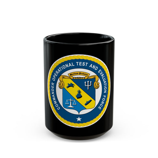 COTEF Commander Operational Test and Evaluation Force (U.S. Navy) Black Coffee Mug-15oz-The Sticker Space