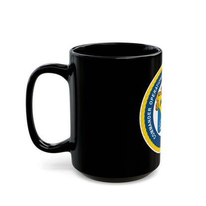 COTEF Commander Operational Test and Evaluation Force (U.S. Navy) Black Coffee Mug-The Sticker Space