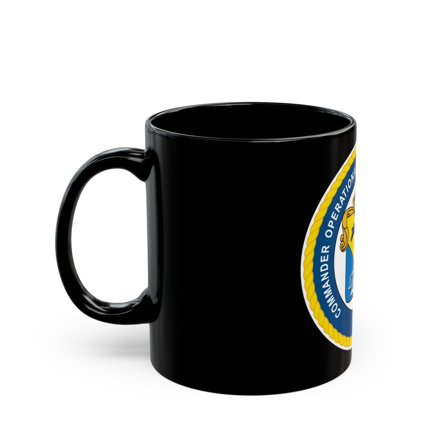 COTEF Commander Operational Test and Evaluation Force (U.S. Navy) Black Coffee Mug-The Sticker Space