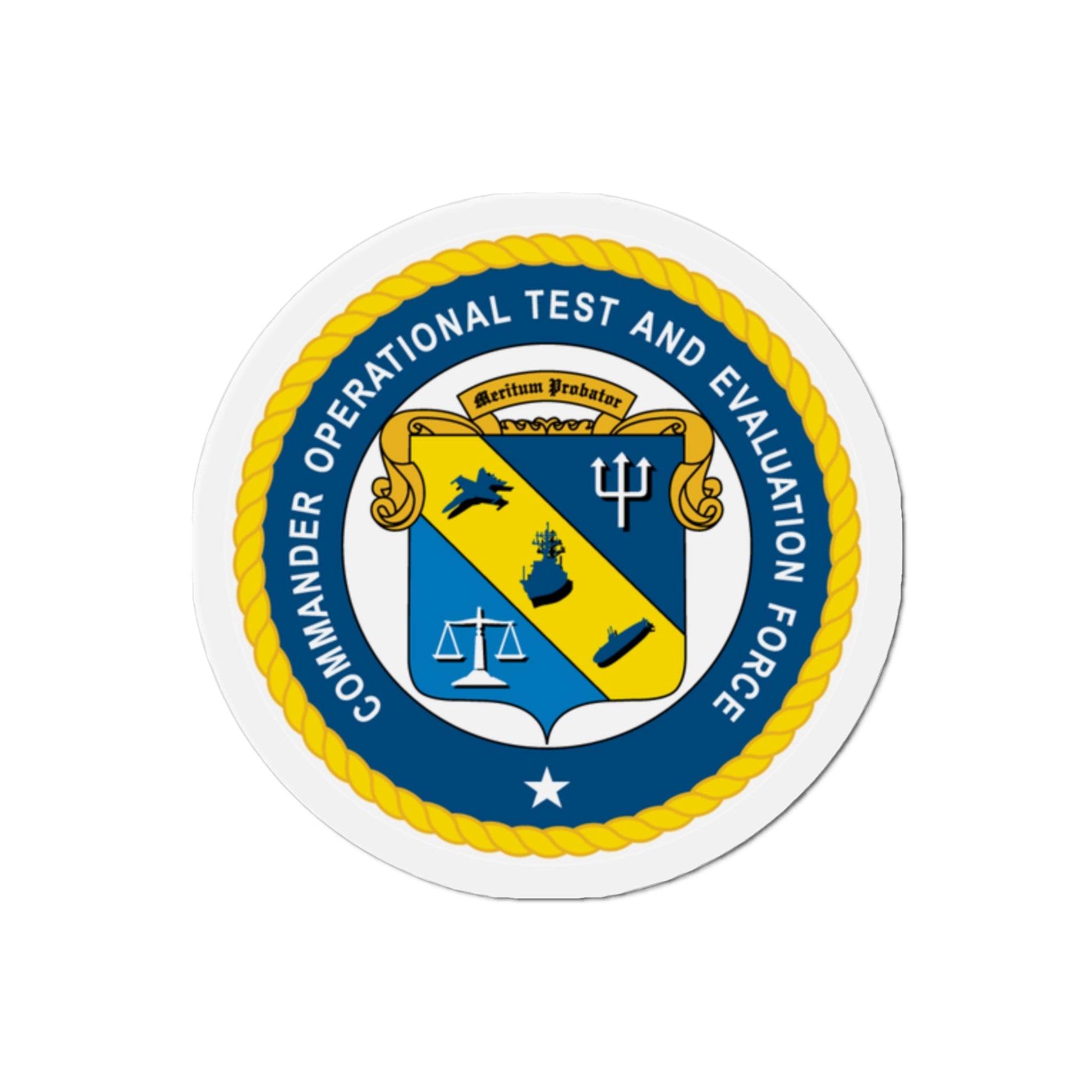 COTEF Commander Operational Test and Evaluation Force (U.S. Navy) Die-Cut Magnet-2" x 2"-The Sticker Space