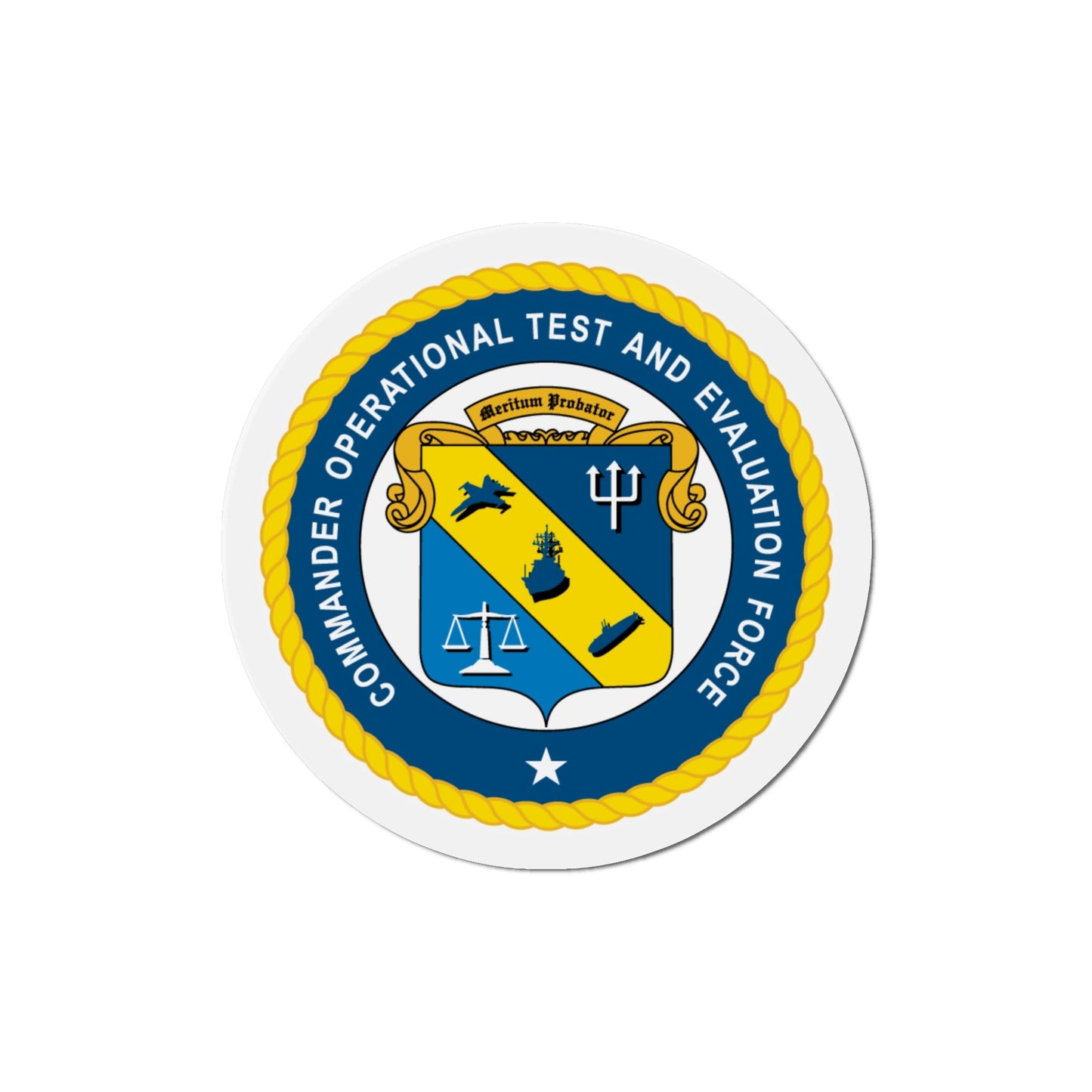 COTEF Commander Operational Test and Evaluation Force (U.S. Navy) Die-Cut Magnet-The Sticker Space