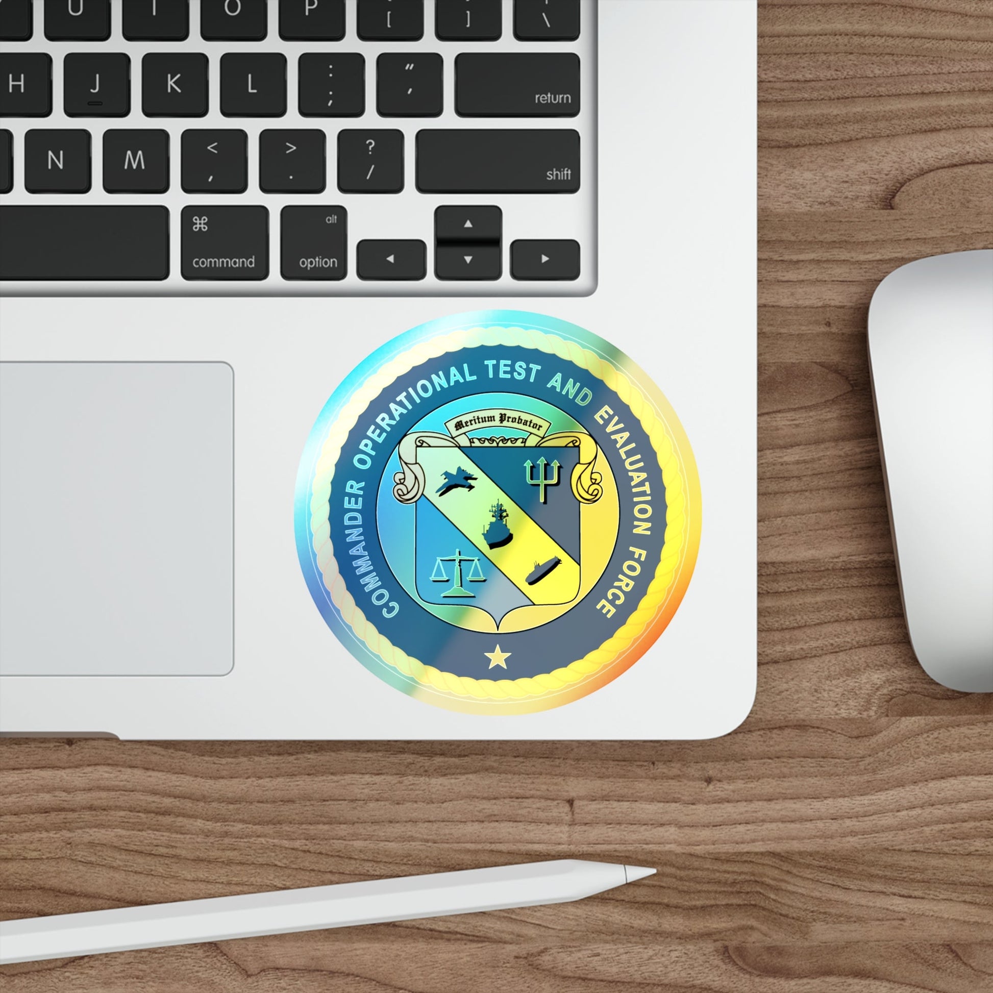 COTEF Commander Operational Test and Evaluation Force (U.S. Navy) Holographic STICKER Die-Cut Vinyl Decal-The Sticker Space