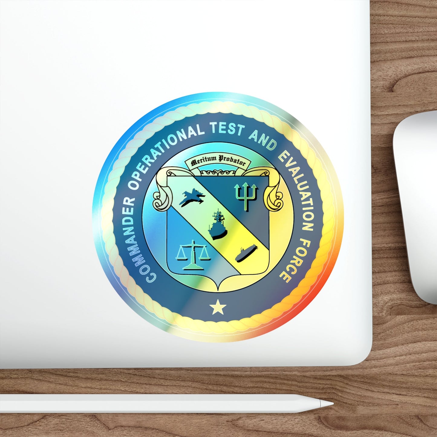 COTEF Commander Operational Test and Evaluation Force (U.S. Navy) Holographic STICKER Die-Cut Vinyl Decal-The Sticker Space