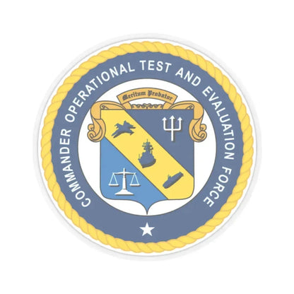 COTEF Commander Operational Test and Evaluation Force (U.S. Navy) STICKER Vinyl Kiss-Cut Decal 2 Inch Transparent - The Sticker Space