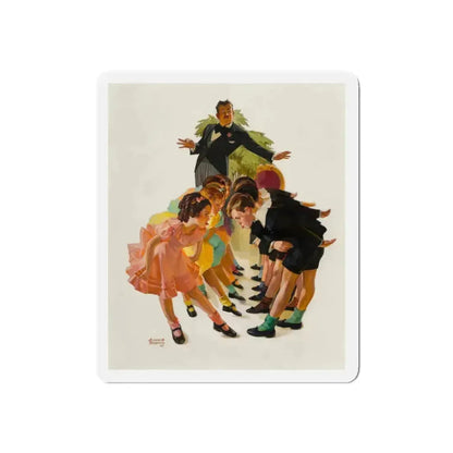 Cotillion, The Saturday Evening Post cover, May 23, 1936 (Magazine Illustration) Refrigerator Magnet 4 Inch Die-Cut - The Sticker Space