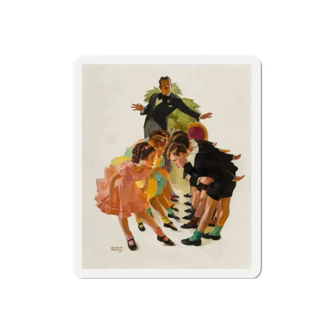 Cotillion, The Saturday Evening Post cover, May 23, 1936 (Magazine Illustration) Refrigerator Magnet - The Sticker Space