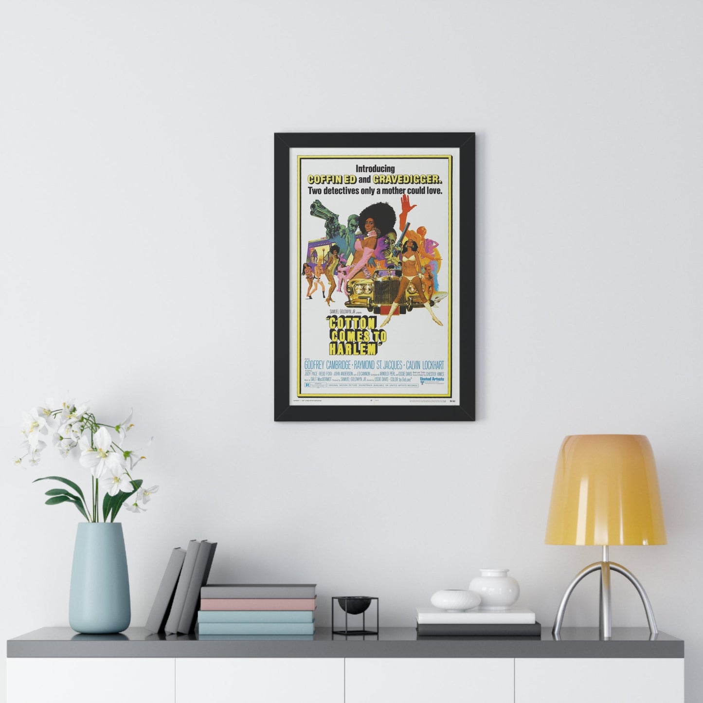 COTTON COMES TO HARLEM 1970 - Framed Movie Poster-The Sticker Space