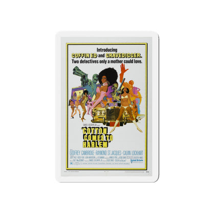 COTTON COMES TO HARLEM 1970 Movie Poster - Die-Cut Magnet-5" x 5"-The Sticker Space