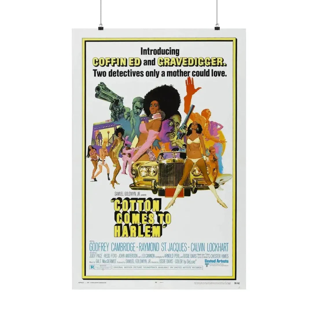 COTTON COMES TO HARLEM 1970 - Paper Movie Poster - The Sticker Space