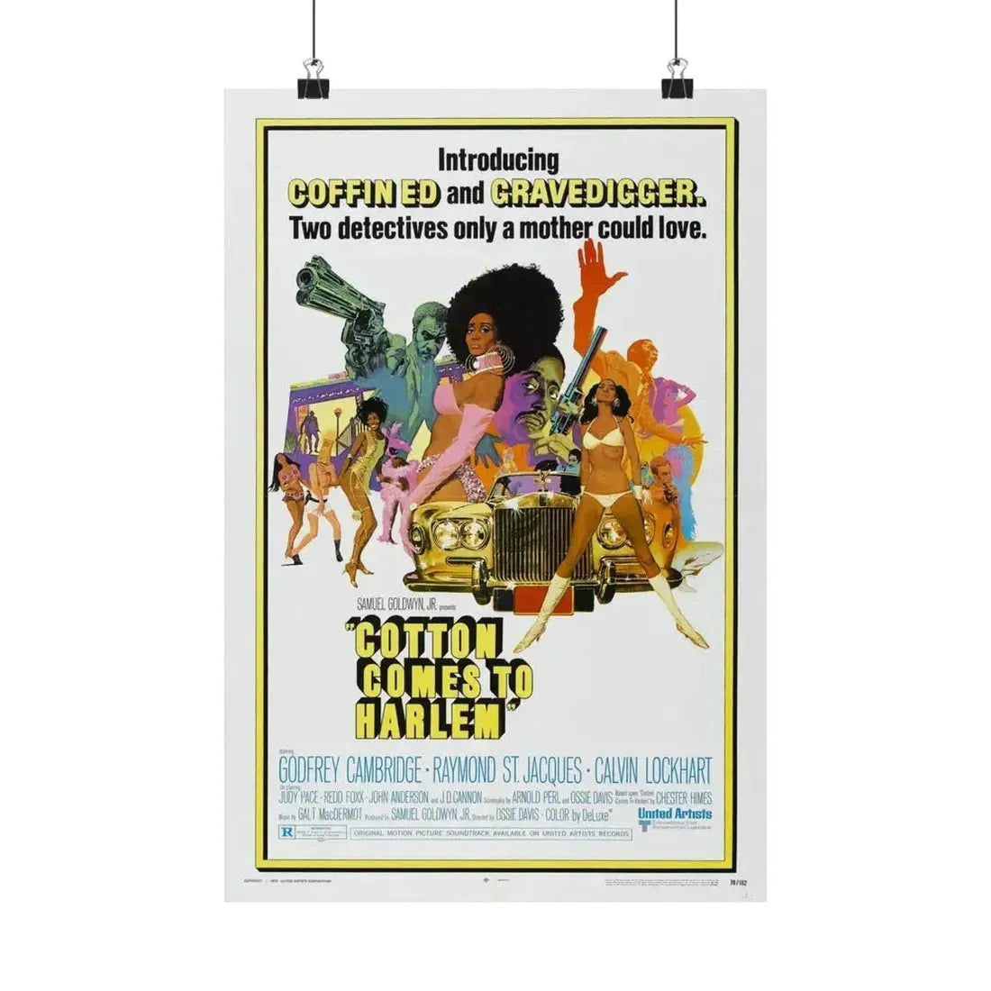 COTTON COMES TO HARLEM 1970 - Paper Movie Poster - The Sticker Space