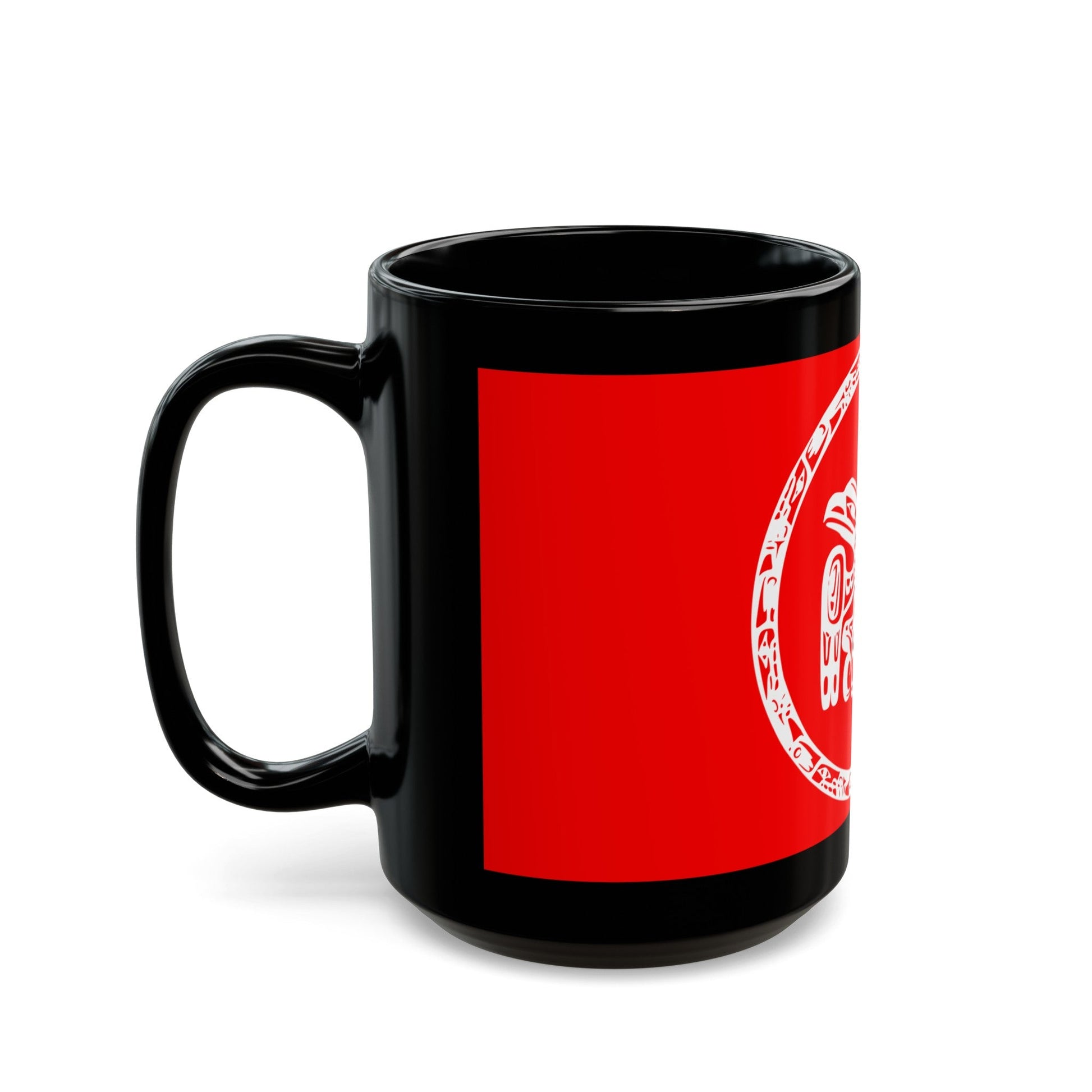 Council of the Haida Nation Flag - Black Coffee Mug-The Sticker Space