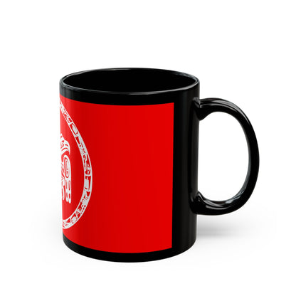 Council of the Haida Nation Flag - Black Coffee Mug-The Sticker Space