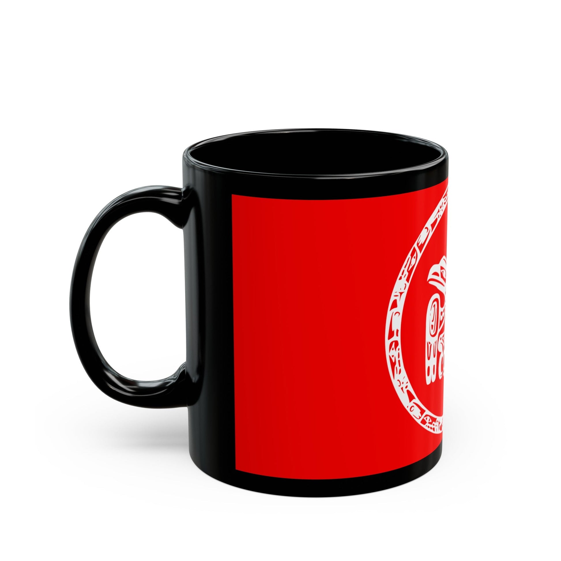 Council of the Haida Nation Flag - Black Coffee Mug-The Sticker Space