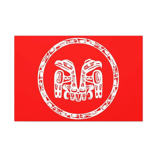 Council of the Haida Nation Flag - Canvas Wall Art 36" x 24" 1.25" - The Sticker Space