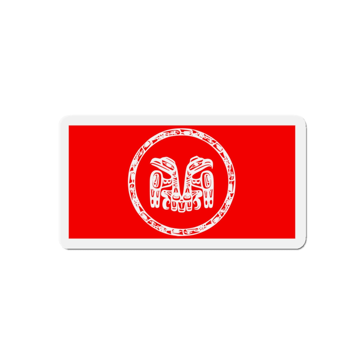 Council of the Haida Nation Flag - Die-Cut Magnet-4" x 4"-The Sticker Space