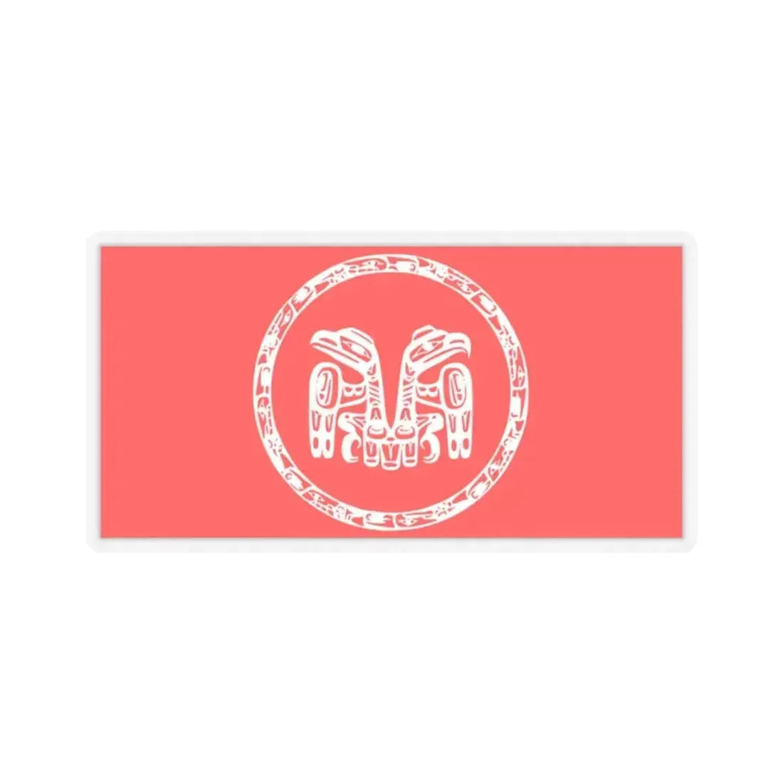 Council of the Haida Nation Flag - STICKER Vinyl Kiss-Cut Decal 2 Inch Transparent - The Sticker Space