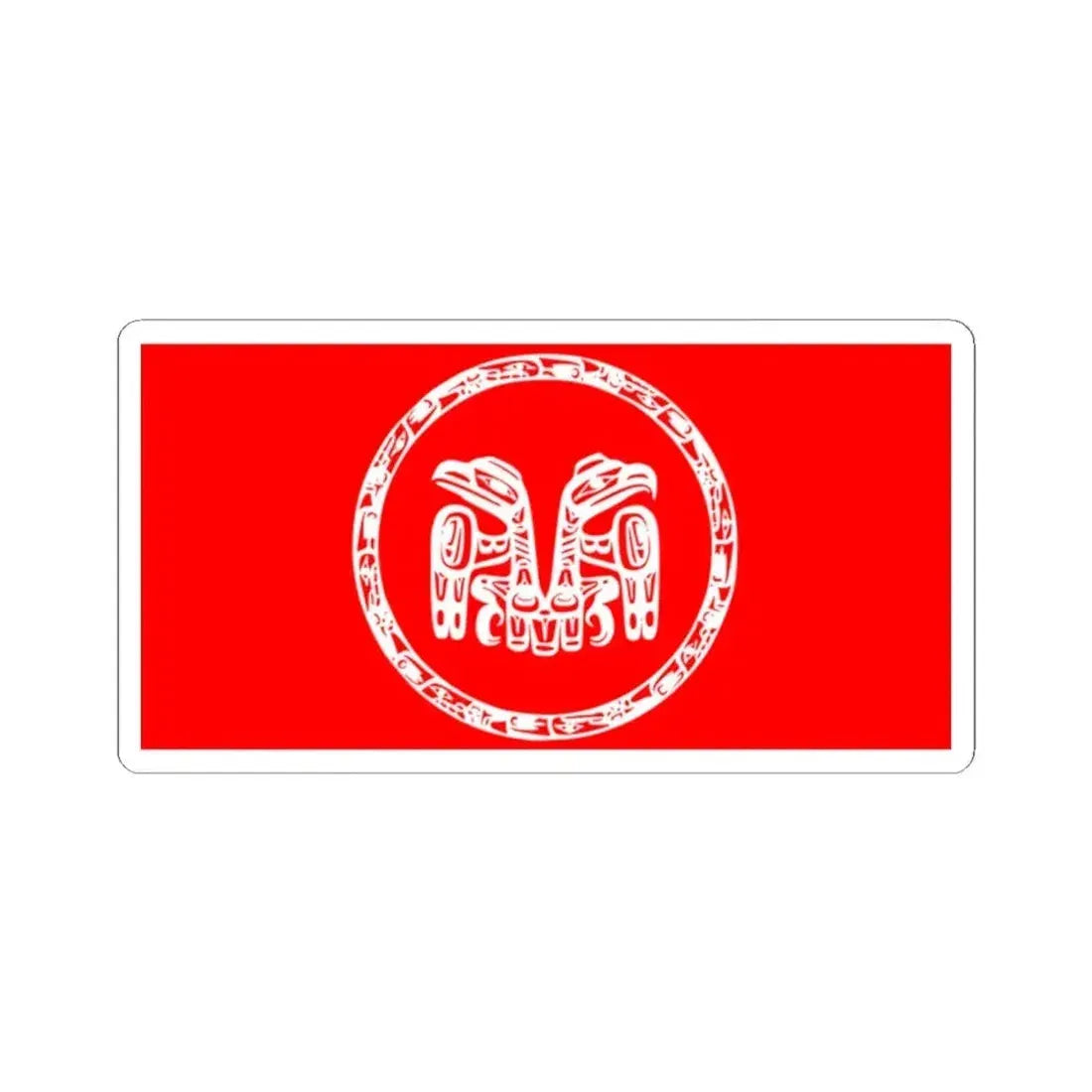 Council of the Haida Nation Flag - STICKER Vinyl Kiss-Cut Decal 2 Inch White - The Sticker Space