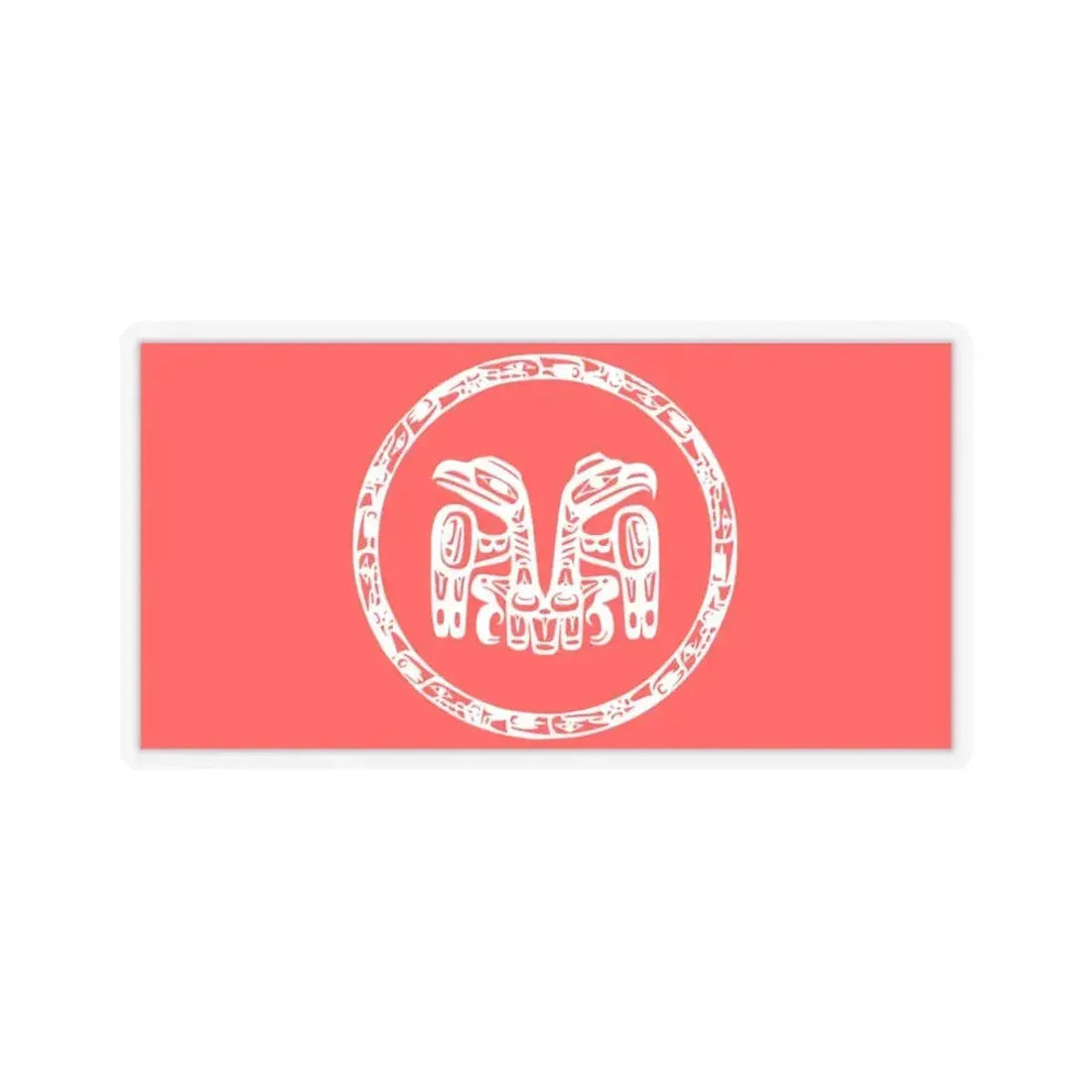 Council of the Haida Nation Flag - STICKER Vinyl Kiss-Cut Decal 3 Inch Transparent - The Sticker Space