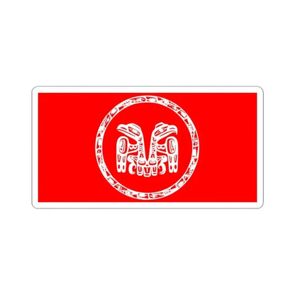 Council of the Haida Nation Flag - STICKER Vinyl Kiss-Cut Decal 3 Inch White - The Sticker Space