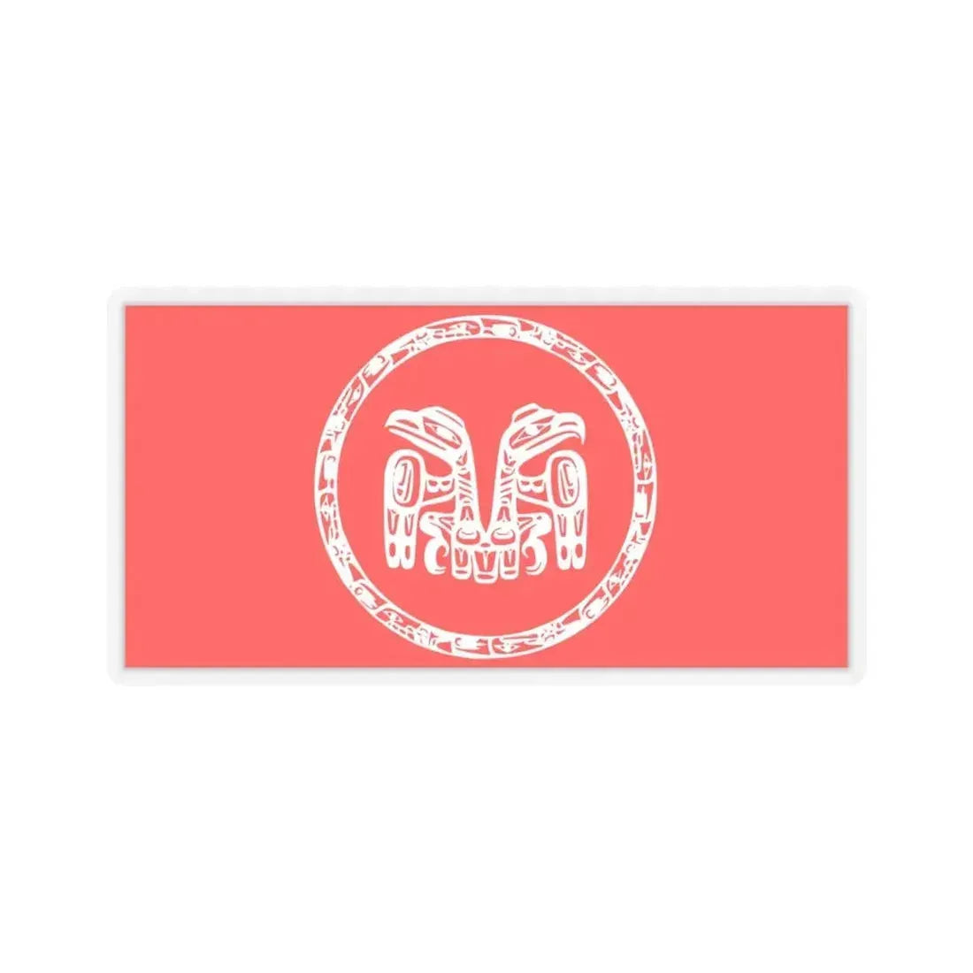 Council of the Haida Nation Flag - STICKER Vinyl Kiss-Cut Decal 4 Inch Transparent - The Sticker Space