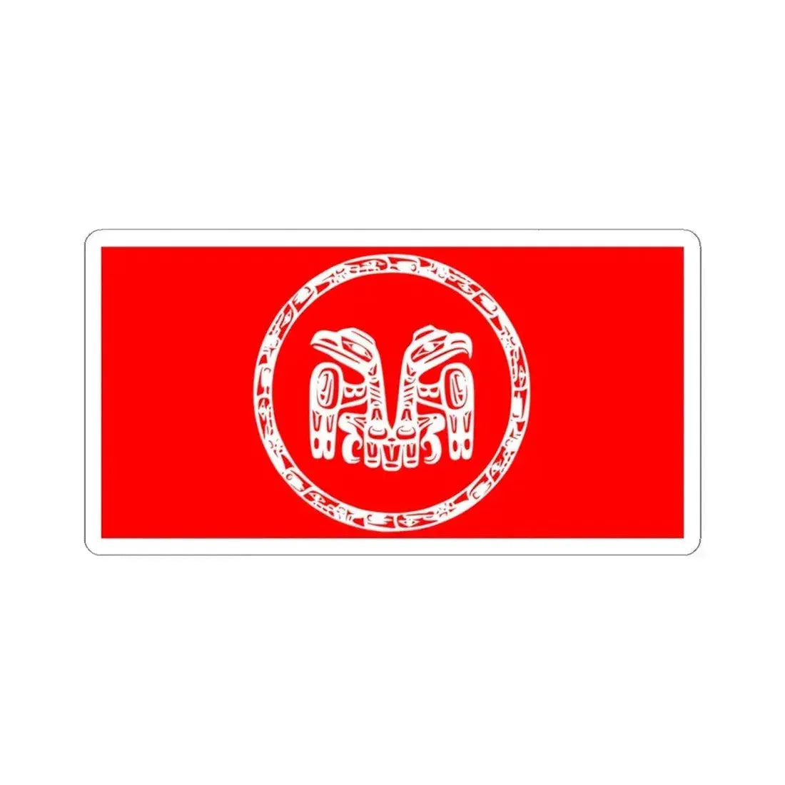 Council of the Haida Nation Flag - STICKER Vinyl Kiss-Cut Decal 4 Inch White - The Sticker Space