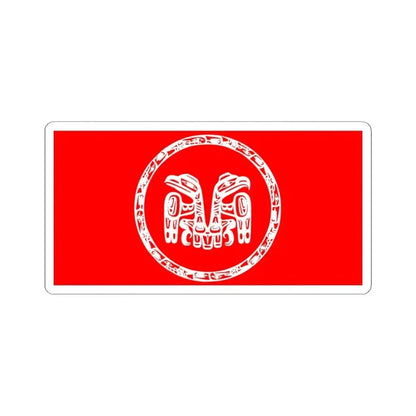 Council of the Haida Nation Flag - STICKER Vinyl Kiss-Cut Decal 4 Inch White - The Sticker Space