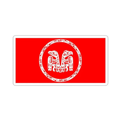 Council of the Haida Nation Flag - STICKER Vinyl Kiss-Cut Decal 6 Inch White - The Sticker Space