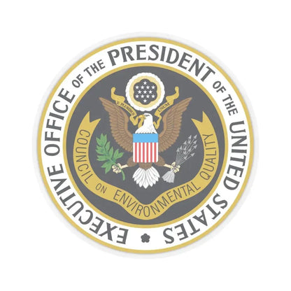 Council on Environmental Quality - STICKER Vinyl Kiss-Cut Decal 6 Inch Transparent - The Sticker Space