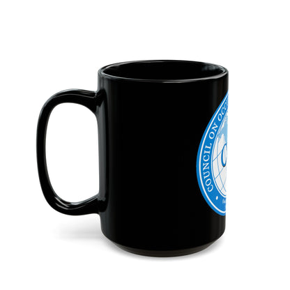 Council on Occupational Education (U.S. Navy) Black Coffee Mug-The Sticker Space