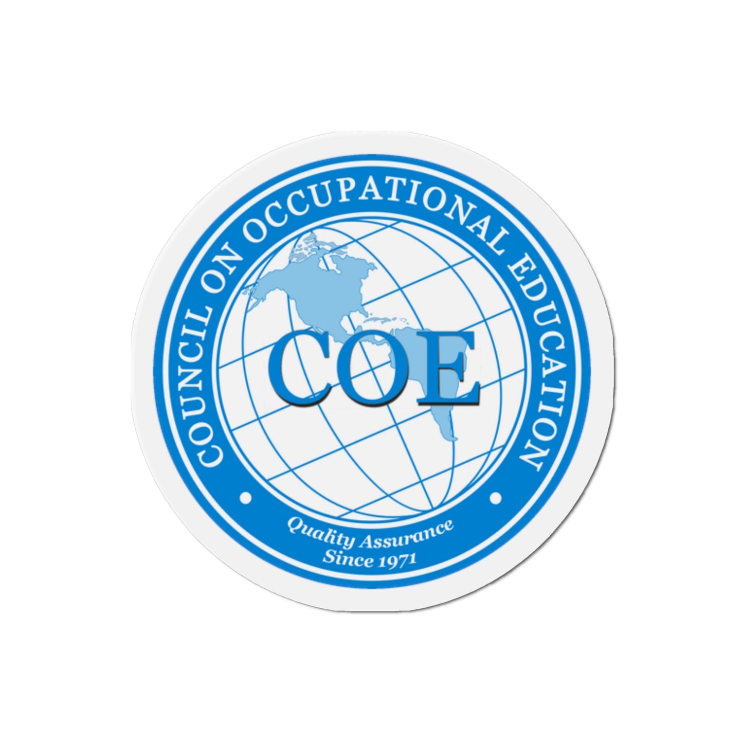 Council on Occupational Education (U.S. Navy) Die-Cut Magnet-The Sticker Space