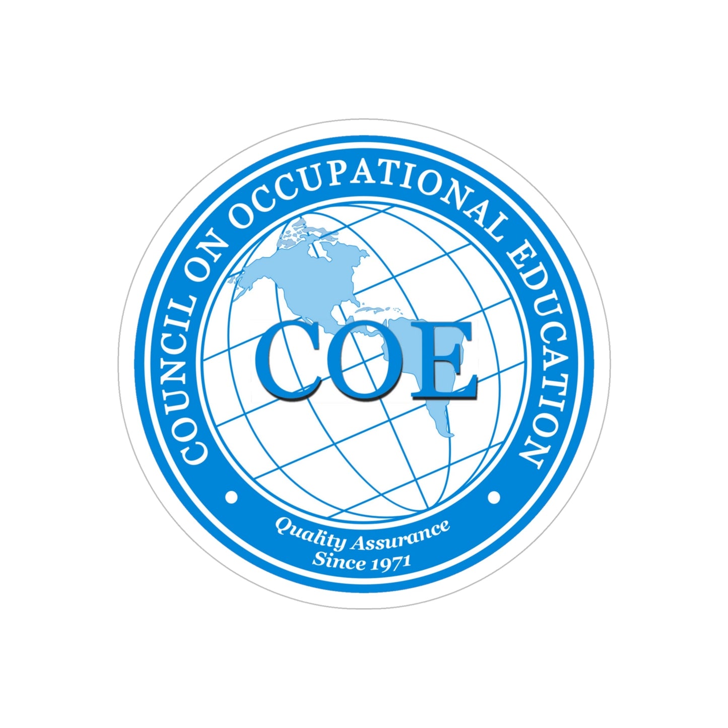 Council on Occupational Education (U.S. Navy) Transparent STICKER Die-Cut Vinyl Decal-6 Inch-The Sticker Space