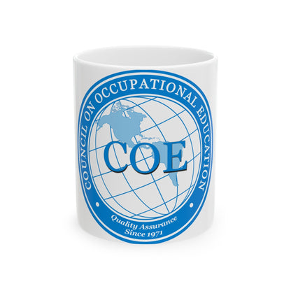 Council on Occupational Education (U.S. Navy) White Coffee Mug-11oz-The Sticker Space